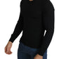 Dolce & Gabbana Black Cashmere Crewneck Pullover Sweater