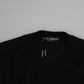 Dolce & Gabbana Black Cashmere Crewneck Pullover Sweater