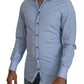 Dolce & Gabbana Light Blue Cotton Slim Fit Dress Shirt