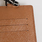 Dolce & Gabbana Dark Brown Leather Lanyard Logo Card Holder Men Wallet