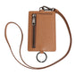 Dolce & Gabbana Dark Brown Leather Lanyard Logo Card Holder Men Wallet