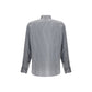 Giorgio Armani Black Silk Pattern Shirt