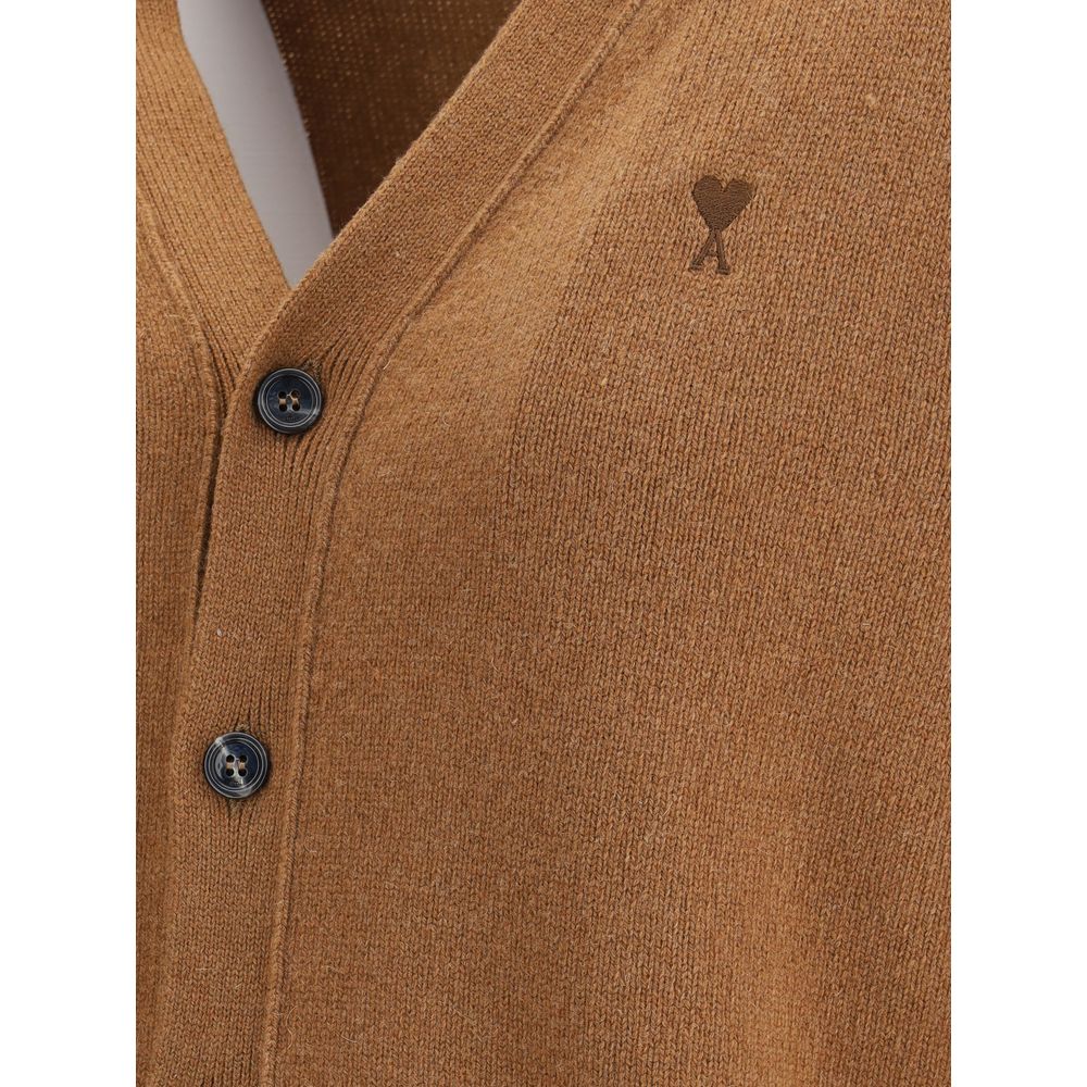 Ami Paris Ami De Coeur Cardigan Mens Cardigan Mens Sweater