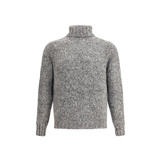 Brunello Cucinelli Buttoned turtleneck Sweater Mens Sweater