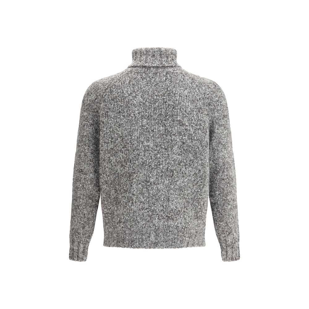 Brunello Cucinelli Buttoned turtleneck Sweater Mens Sweater