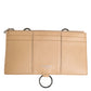 Dolce & Gabbana Beige Calfskin Leather Large Crossbody Card Holder Wallet