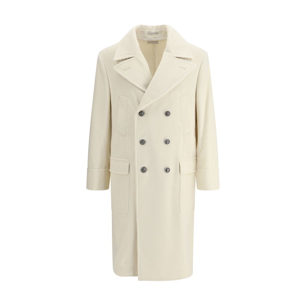 Brunello Cucinelli Ribbed cashmere Coat Mens Jacket