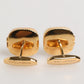 Dolce & Gabbana Gold Malachite Green Stone Square Men's Accessory Cufflink
