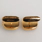 Dolce & Gabbana Gold Malachite Green Stone Square Men's Accessory Cufflink