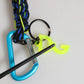 Dolce & Gabbana Multicolor Polyester Tape String DG Logo Keychain Keyring