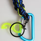 Dolce & Gabbana Multicolor Polyester Tape String DG Logo Keychain Keyring