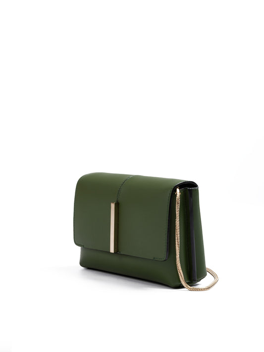 Giada Dark Green Leather Crossbody Bag Womens Clutch Bag Womens Shoulder Bag Mens Swim Womens