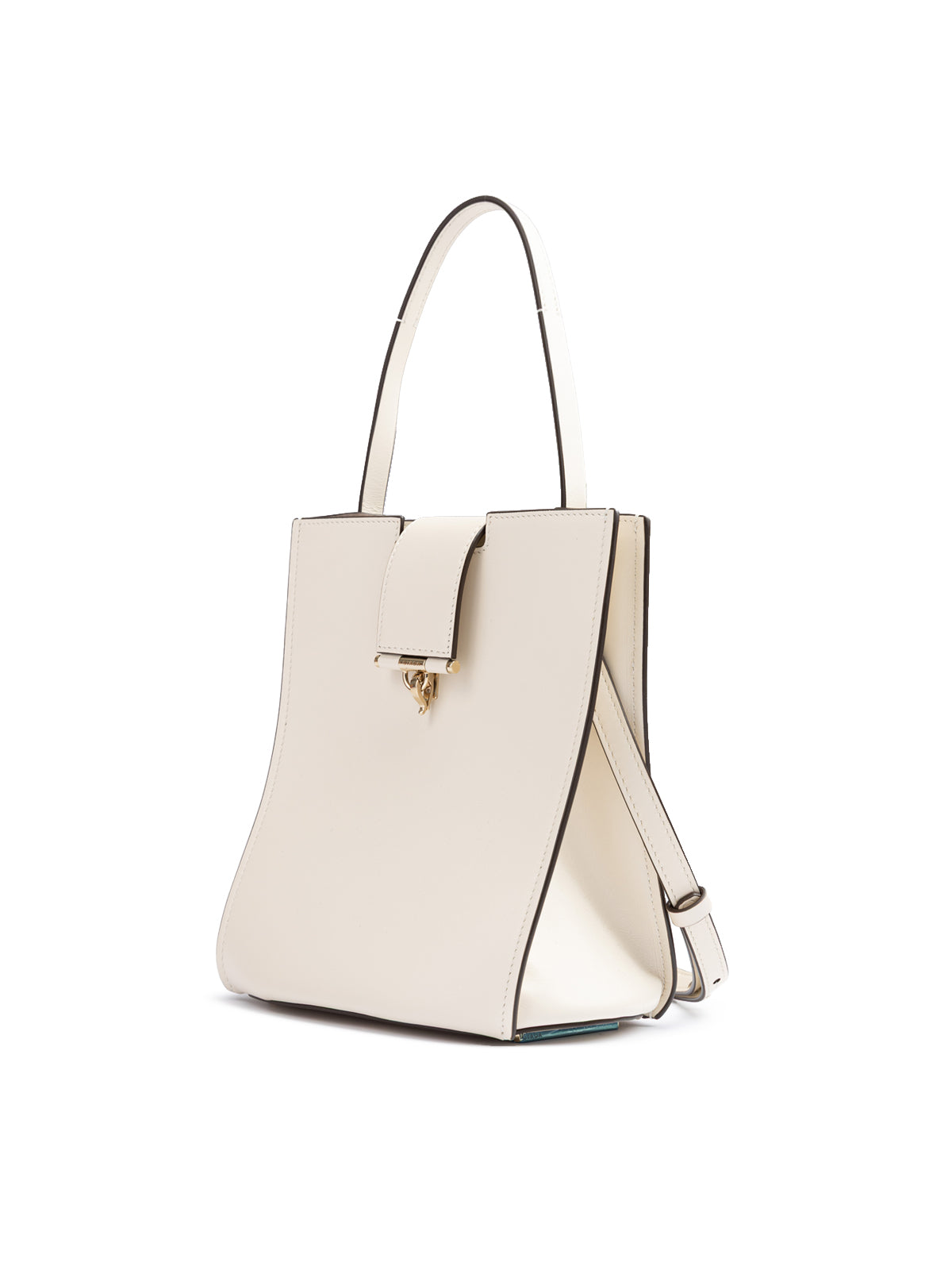 Giada White Leather Shoulder Bag Womens Shoulder Bag Mens Swim