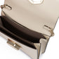Giada Beige Leather Clutch Bag