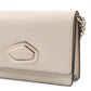 Giada Beige Leather Clutch Bag