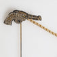 Dolce & Gabbana Lapel Pin Brass Copper Revolver Men Accessories Brooch
