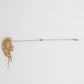 Dolce & Gabbana Gold Tone Leaf 925 Sterling Silver Crystal Chain Pin Brooch