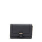 Giada Dark Grey Leather Clutch Bag