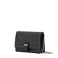 Giada Dark Grey Leather Clutch Bag