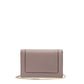 Giada Powder Pink Leather Clutch Bag
