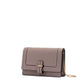 Giada Powder Pink Leather Clutch Bag