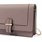 Giada Powder Pink Leather Clutch Bag