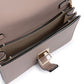 Giada Powder Pink Leather Clutch Bag