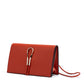 Giada Red Leather Clutch Bag