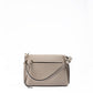 Giada Beige Grained Leather Crossbody Bag