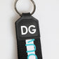 Dolce & Gabbana Multicolor Logo Polyester Brass Holder Keychain Keyring