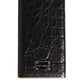 Dolce & Gabbana Black Leather Embossed Skin 3000mAh Power Bank Charger USB