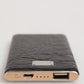 Dolce & Gabbana Black Leather Embossed Exotic 3000mAh  Power Bank Charger USB