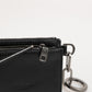 Dolce & Gabbana Black Leather Zip Logo Keyring Coin Purse Keyring Wallet