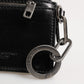 Dolce & Gabbana Black Leather Zip Logo Keyring Coin Purse Keyring Wallet