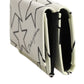 Dolce & Gabbana White Leather Trifold DG Star Print Card Holder Wallet