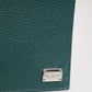 Dolce & Gabbana Green Leather DG Logo Engrave Men Bifold Card Holder Wallet