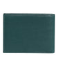 Dolce & Gabbana Green Leather DG Logo Engrave Men Bifold Card Holder Wallet