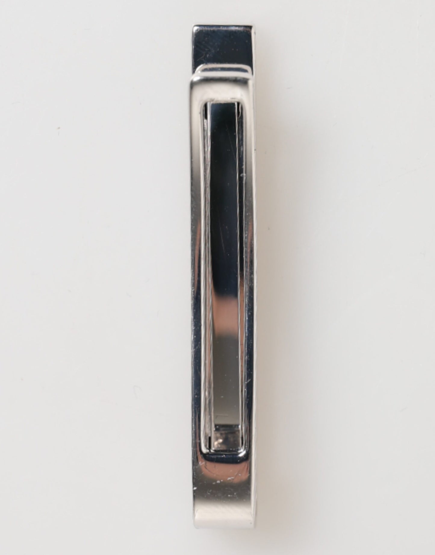 Dolce & Gabbana Silver Tone Brass Logo Branded Men Accessory Tie Clip Bar Mens Tie Clip