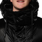 Dolce & Gabbana Black Logo Full Zip Hooded Quilted Jacket
