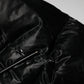 Dolce & Gabbana Black Logo Full Zip Hooded Quilted Jacket