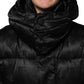 Dolce & Gabbana Black Monogram Logo Puffer Nylon Hooded Jacket