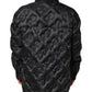 Dolce & Gabbana Black Quilted DG Logo Nylon Puffer Jacket