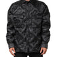 Dolce & Gabbana Black Quilted DG Logo Nylon Puffer Jacket