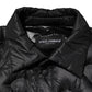 Dolce & Gabbana Black Quilted DG Logo Nylon Puffer Jacket