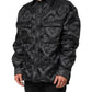 Dolce & Gabbana Black Quilted DG Logo Nylon Puffer Jacket