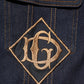 Dolce & Gabbana Indigo Blue Denim Slim Fit Logo Patch Jacket