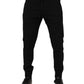Dolce & Gabbana Black Cotton Jogger Jogging Men Trouser Pants