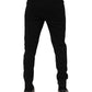 Dolce & Gabbana Black Cotton Jogger Jogging Men Trouser Pants