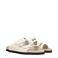 Palm Angels Beige Leather Slippers