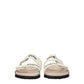 Palm Angels Beige Leather Slippers